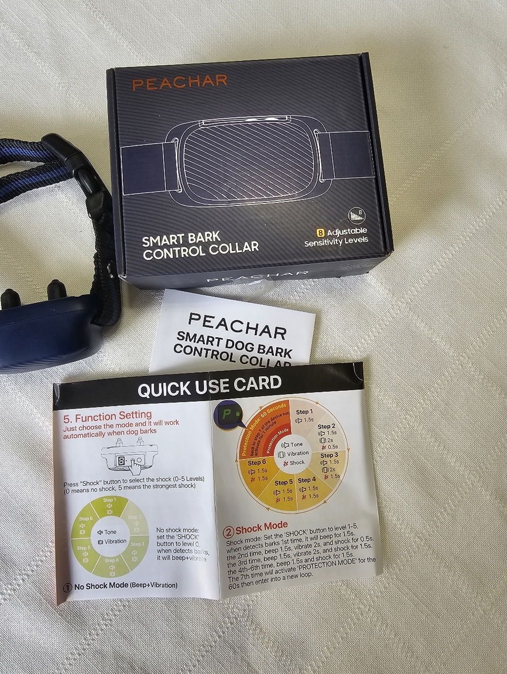 Peachar Smart Bark Control Collar - Medium/Small Dogs